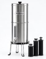 WASULU Gravity : filtre à eau par gravité en inox avec ses éléments filtrants